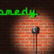 comedy, club, humor, bar, stage, microphone, neon lights, stand up comedy, comedy bar, fun, performance, theatre, entertainment, comedy, comedy, comedy, comedy, comedy